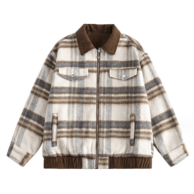 Modische gestreifte Jacke