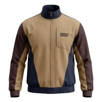 Vintage-Trainingsjacke aus Nylon in Knitteroptik