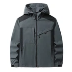 Graue Windjacke für Herren